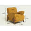 Chaise d'appoint en velours Monroe-124300209