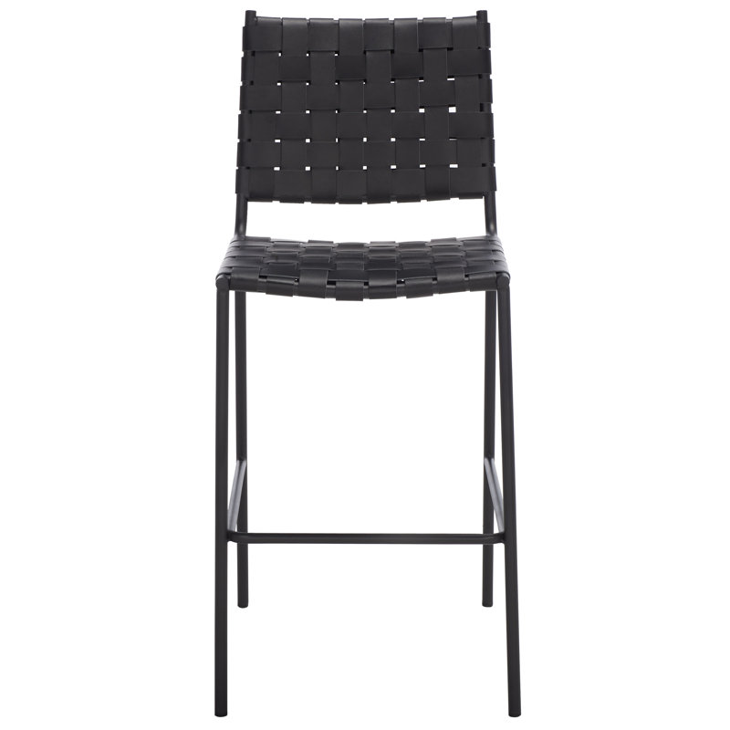 Tabouret de comptoir 26 po Ryland, Noir, Noir