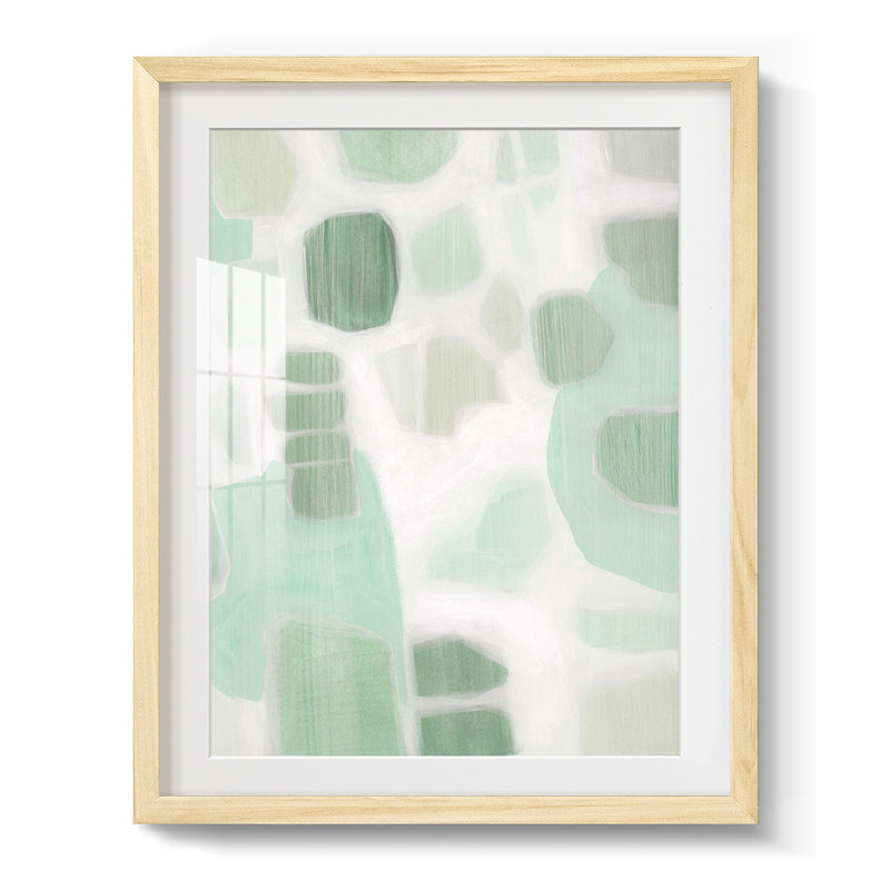 River Shapes I - Impression encadrée, Naturel, H 28,5 po x l 20,5 po