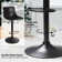 Halima Swivel Upholstered Adjustable Height Counter Stool with Metal Frame