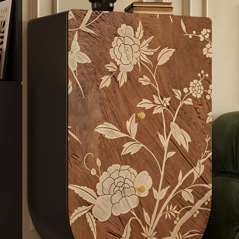 Armoire de rangement vintage avec portes doubles