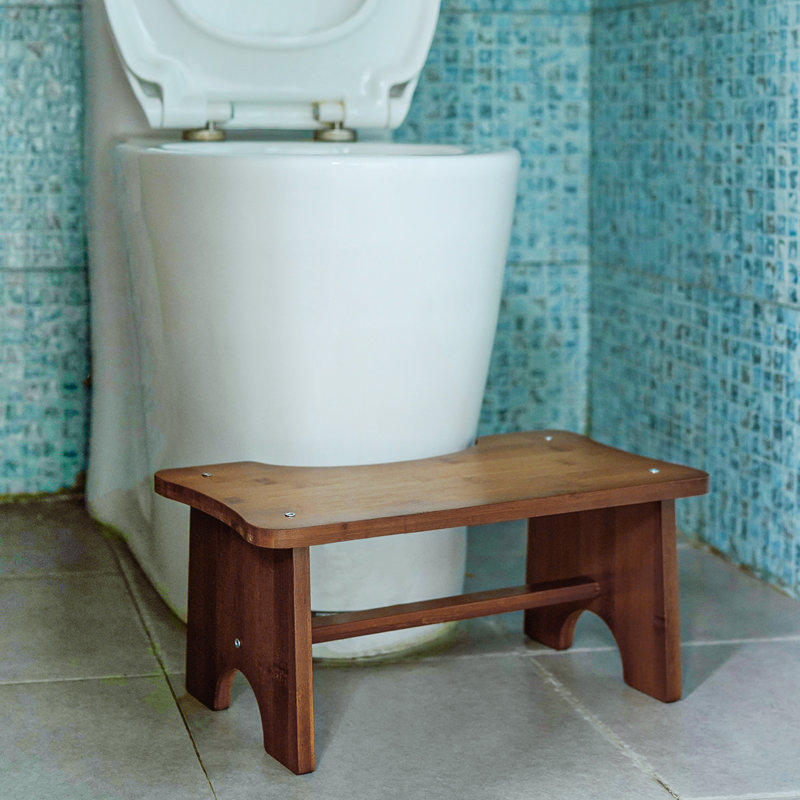Escabeau léger en bois 6,69 po, Noyer