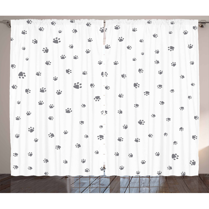 Kiayah Semi Sheer Curtain Pair, 54" W x 96" L