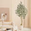 Olive artificielle avec tronc de bois naturel-1223660244