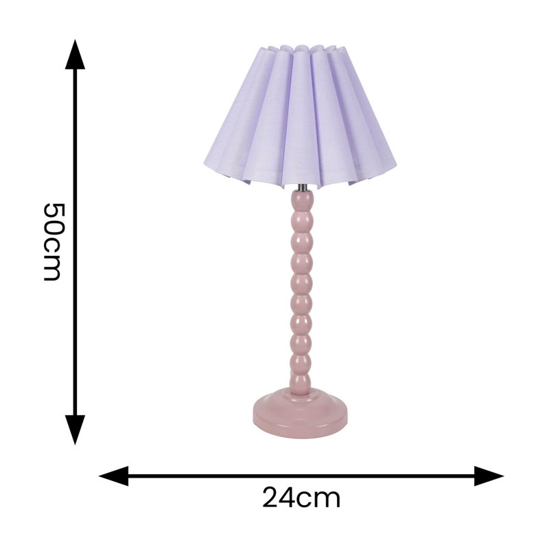 Asayo Table Lamp, Pink, No, Lilac