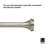 Ella Curtain Rod for Windows, Adjustable, 36" to 72", Nickel