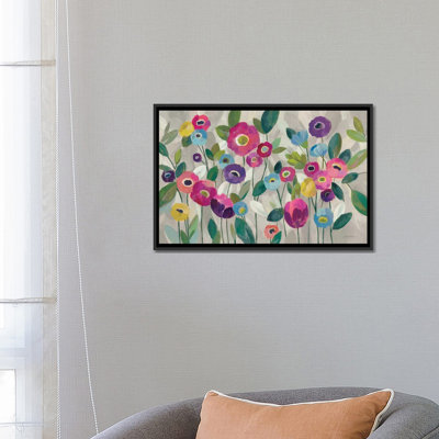 « fée », fleurs v, rose» par silvia vassileva,, reproduction d’impression sur toile tendue