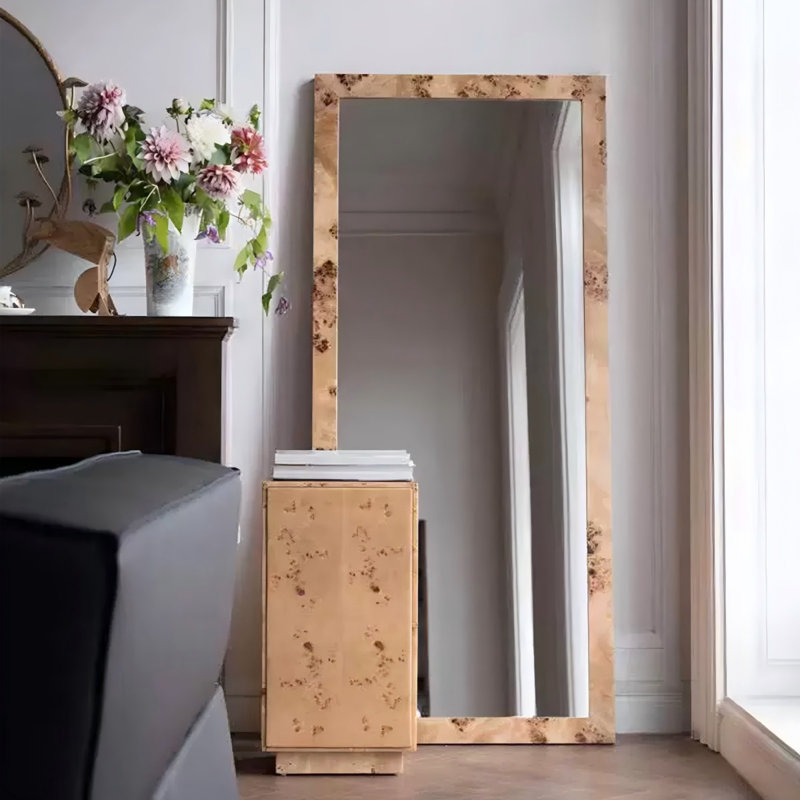 Miroirs rectangulaires pleine longueur en bois manufacturé