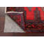 Tapis décoratif en laine de conception unique noué à la main New Age Bidjar rouge 4 pi 4 po x 5 pi 5 po