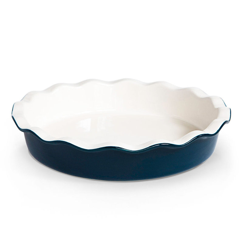 Kook Nonstick Ceramic Pie Pan, Navy