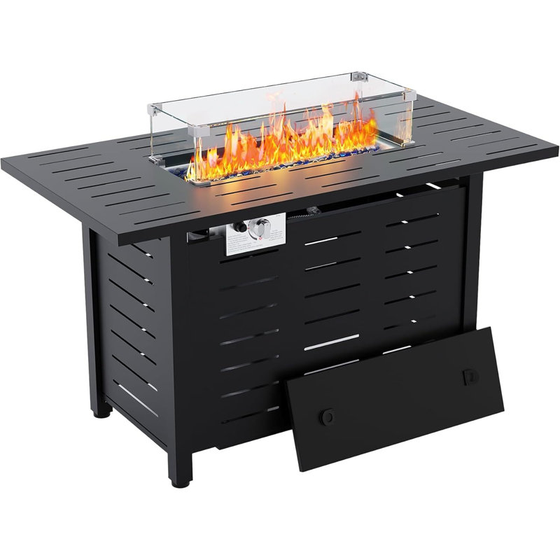 Table foyer au propane, 48 000 BTU, H 24,8 po x l 44 po x P 23,2 po