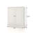 32" White Solid Wood Raised Panel Double Door Linen Cabinet