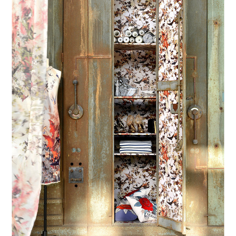 Les Papiers Floral Wallpaper Double Roll, Printemps