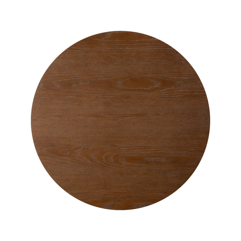 Eastman Round Oak Pedestal Dining Table