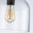 Lightrix 1-Light Single Hammered Clear Glass Bell Pendant-2064420940