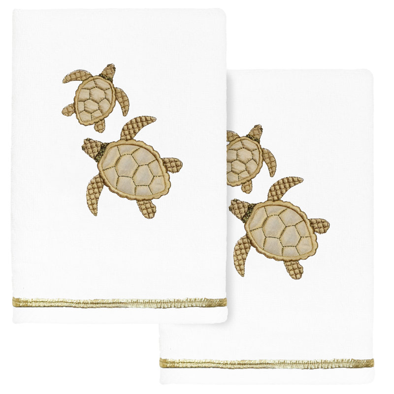  Débarbouillette en coton Tortuga, Blanc