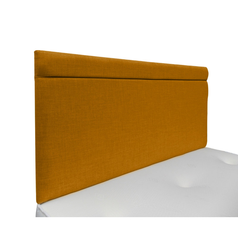 Burchette Upholstered Headboard, Small Single (2'6), Plush Velvet, Mustard