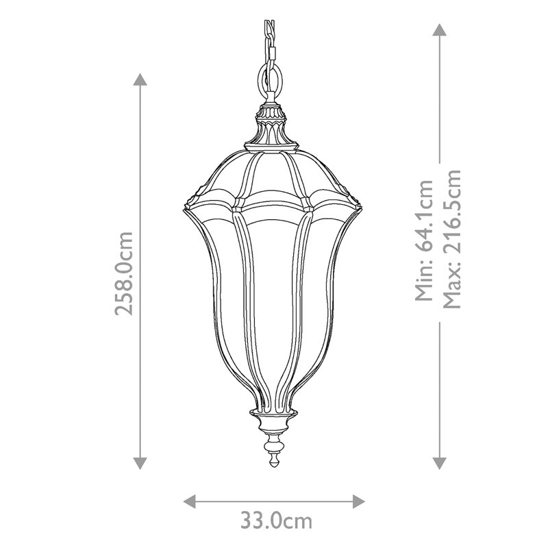 Carranza 4 - Light Outdoor Pendant