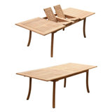 Dwayne Outdoor 11 - Piece Teak Dining Set