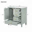 Ensemble de meuble-lavabo simple 30 po avec plateau en céramique Maureena-188404535