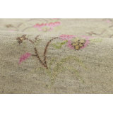 Rug & Kilim’S Block Print Rug, Taupe With Whimsical And Vibrant Floral Patterns