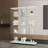 Cabinets, Modern 4-Shelf Tempered Glass Display Cabinet with Solid Wood, 66.14”H x 47.64”L x14.57”W Floor Standing | White | Glass-632510878