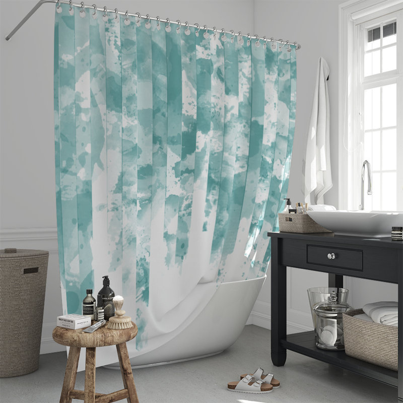 Stalvey Abstract Shower Curtain, 83" H x 70" W