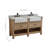Maxbano Farmhouse 60" Double Bathroom Vanity with Stone Sink-106905978