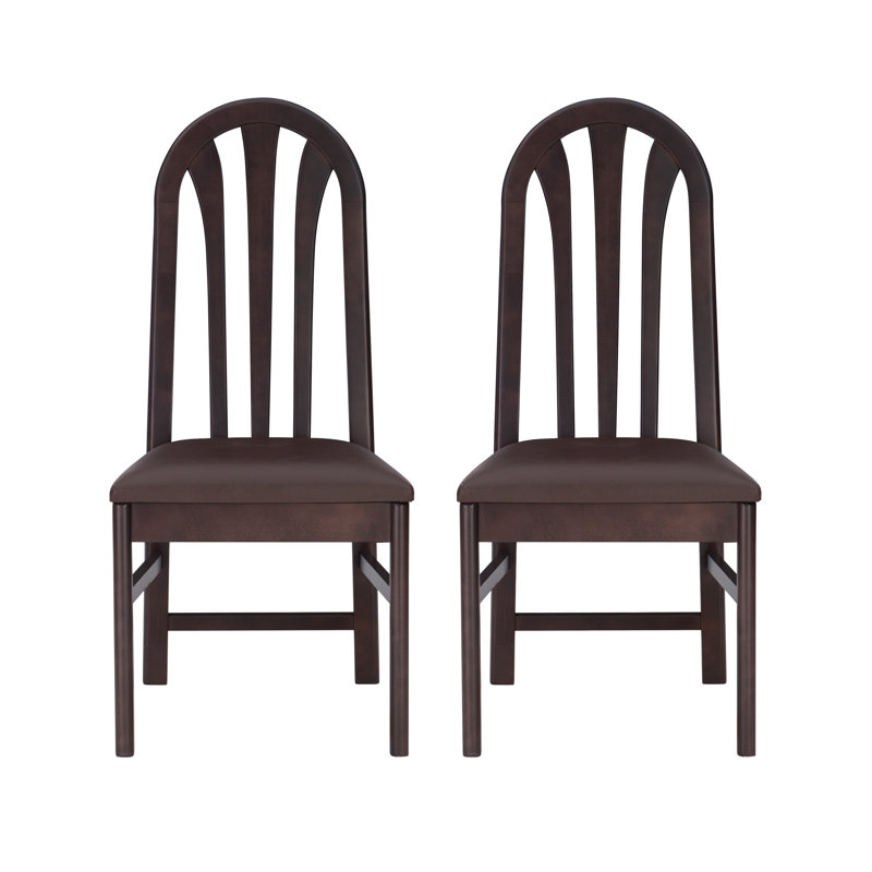 Chaise en similicuir Jesper, Brun, Brown