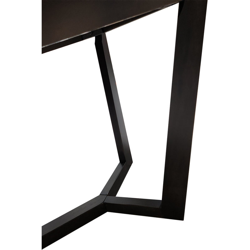 Mahliya Faux Marble Top Solid Wood Base Dining Table