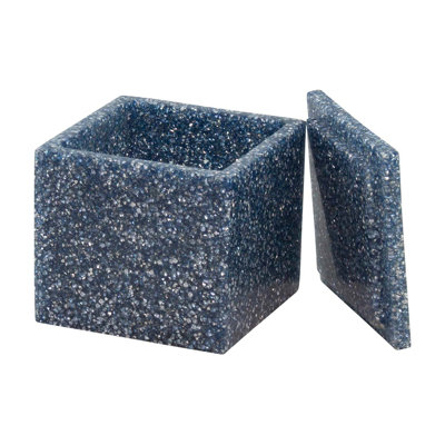 Sparkles Home Luminous Rhinestone Cotton Ball Storage Container | Bathroom Vanity Decor