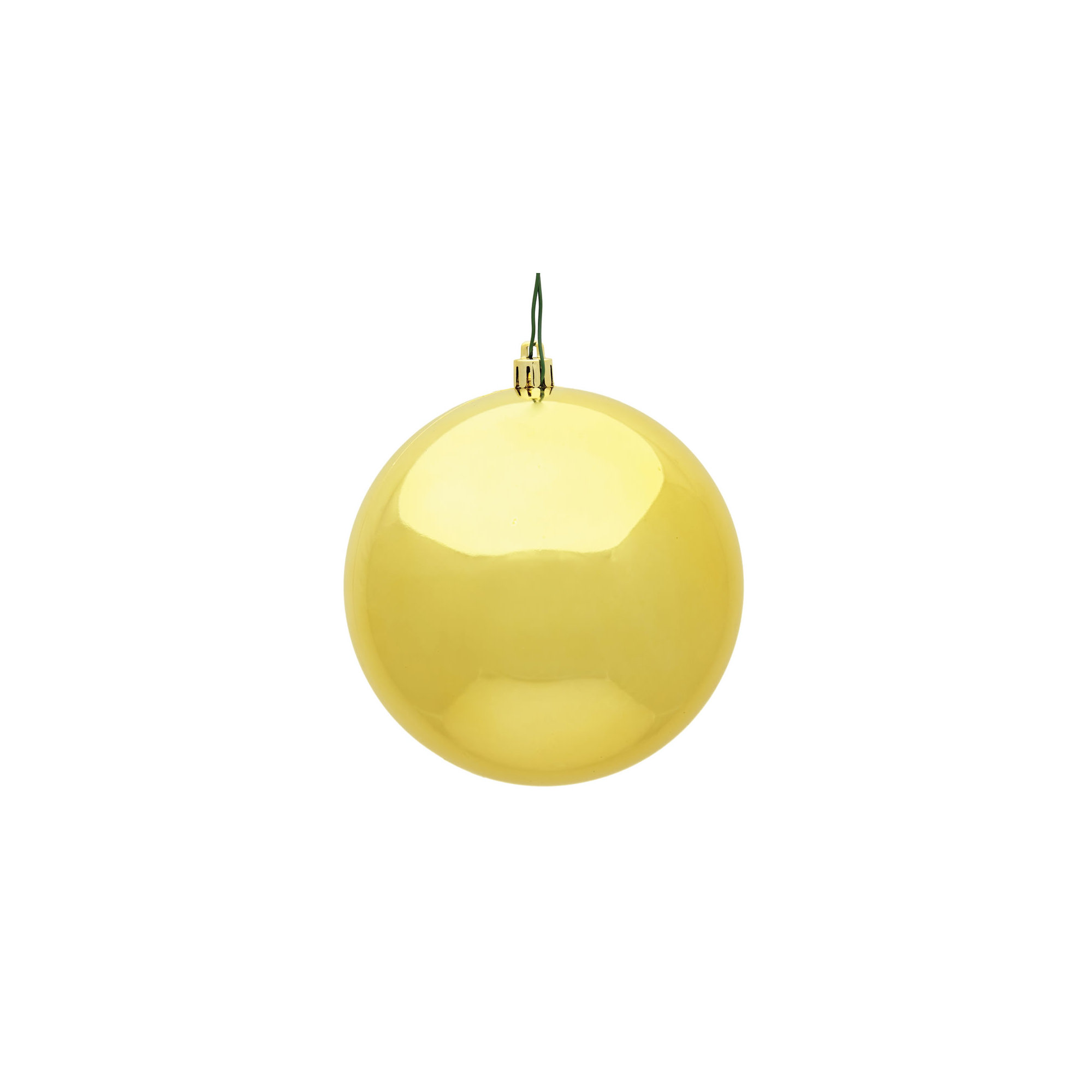 Holiday Décor Ball Ornament, Honey Gold Shiny