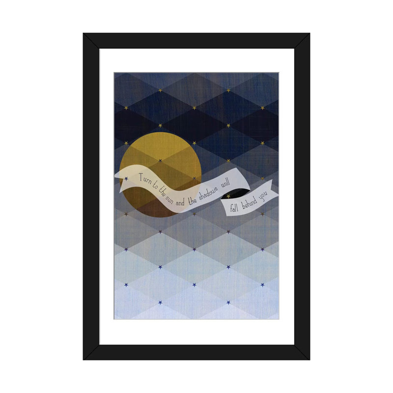 Art sur toile Chhaya Shrader, 24" H x 16" W x 1" D, Papier beaux-arts encadré noir