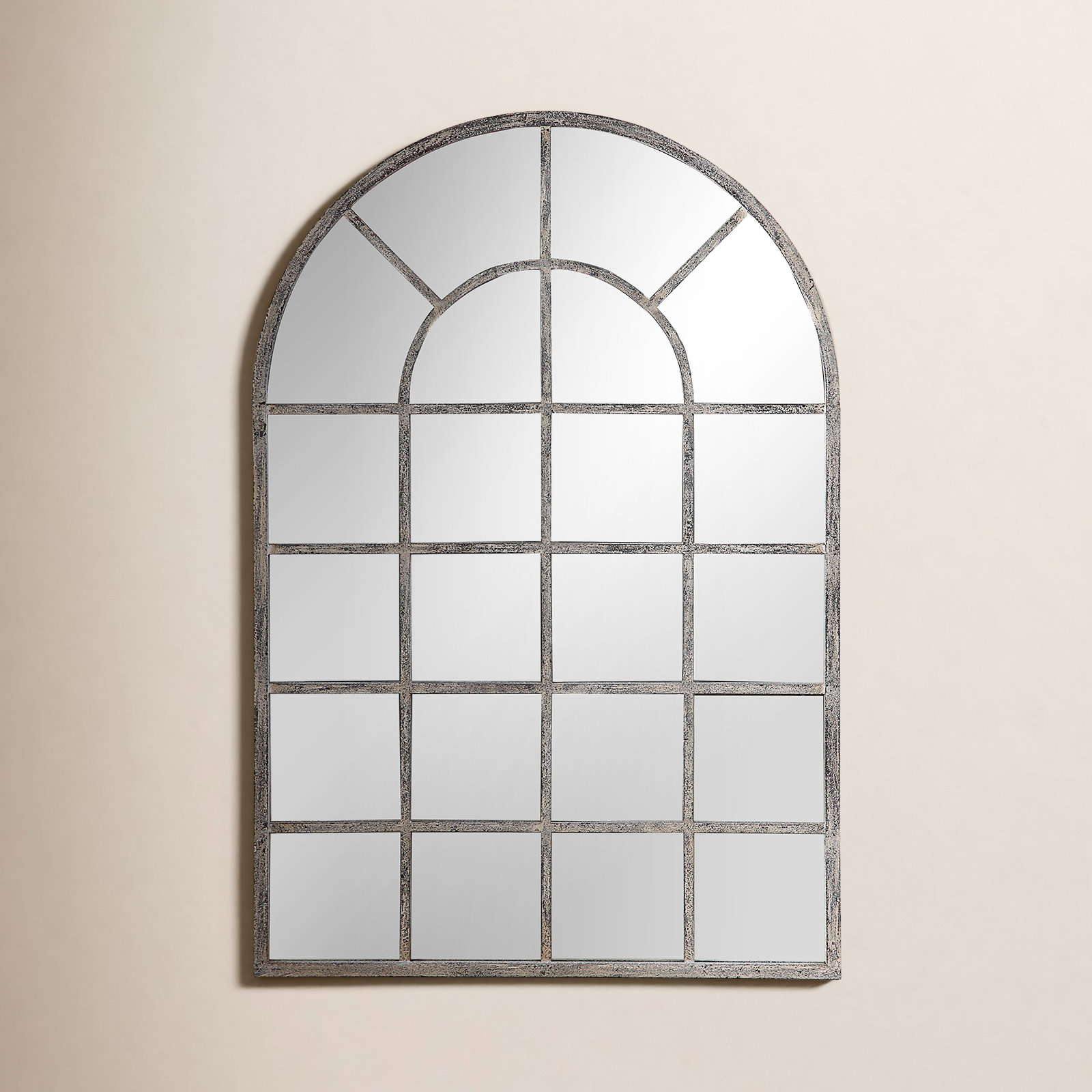 Dellrey Accent Mirror, Gray, 44" x 30", Flat