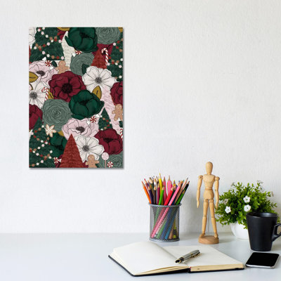 Festive Florals by Katie Bryant - Wrapped Canvas Gallery-Wrapped Canvas Giclée