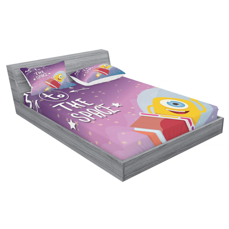 Microfiber Sheet Set, Queen Sheet Set with Fitted Sheet