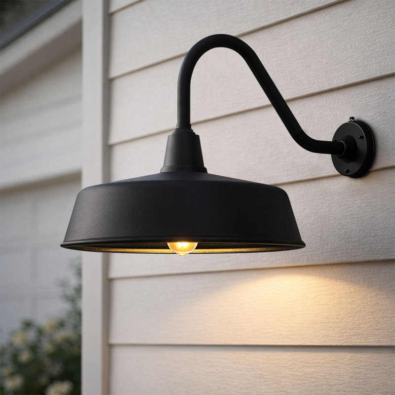 Classic Outdoor Barn Light – Farmhouse Outdoor Wall Sconce for Porch, Garage & Barn, 18" H x 21" W x 34" D