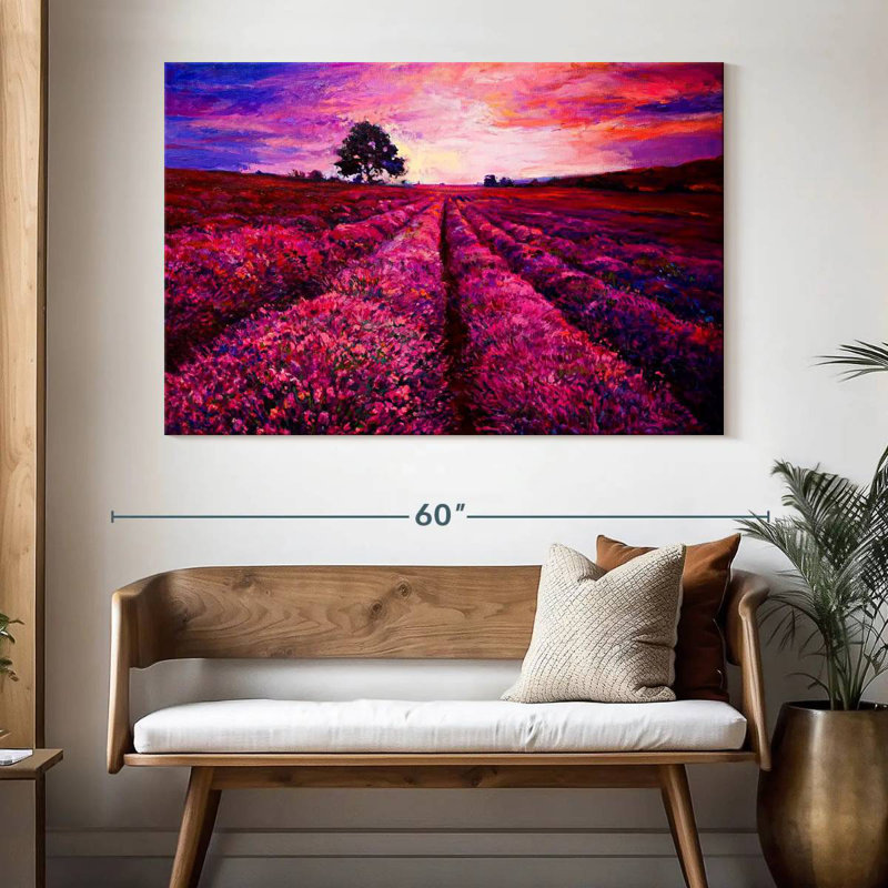 Pink Lavender Field