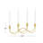 Cosmoliving By Cosmopolitan Gold Metal Contemporary Candelabra