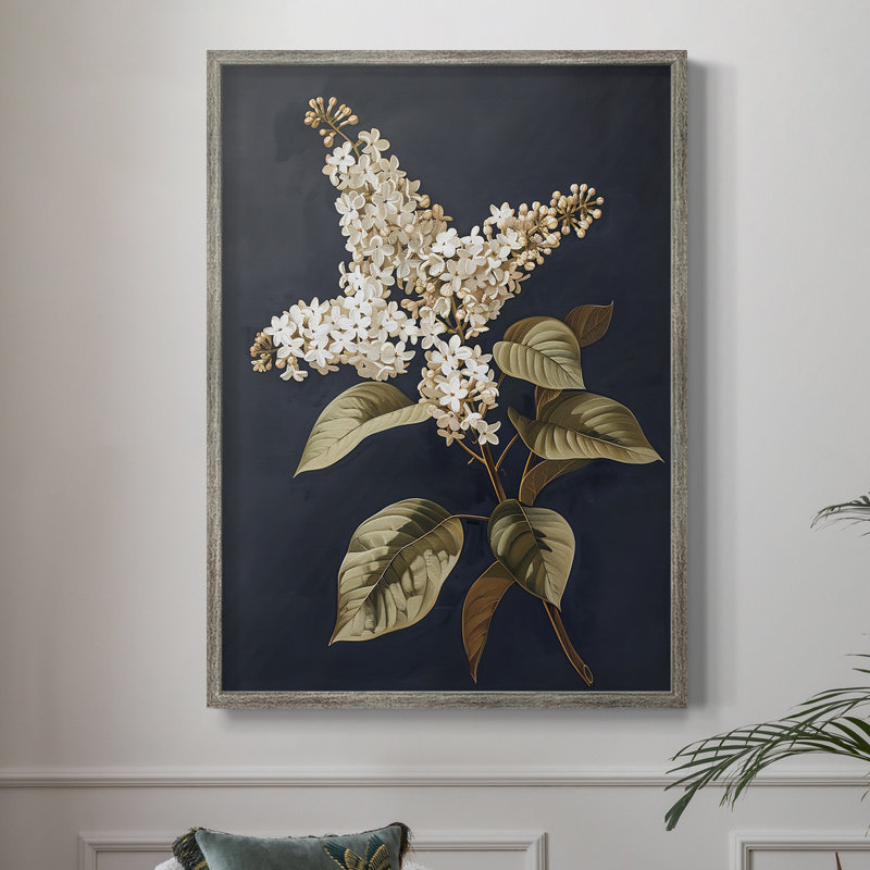 Reproduction encadrée FLORAL Series CLVII - bois massif, H 30 po x l 24 po