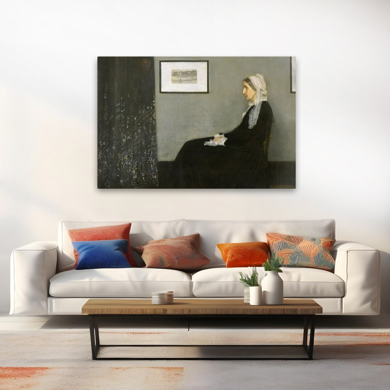 Whistler’S Mother, 1871 - Art réalisme figuratif, H 40 po x l 60 po