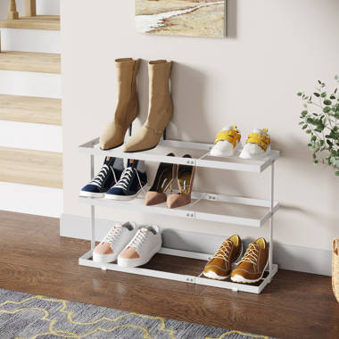 Real Living White 10-Tier Shoe Storage Shelf