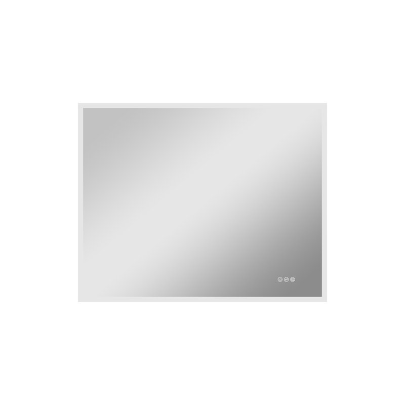 Busra Modern LED Bathroom Mirror With PMMA Diffuser, Frontlit / Backlit, 32" x 40"