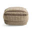 Repose-pieds Cozy Rustic Brown and Beige