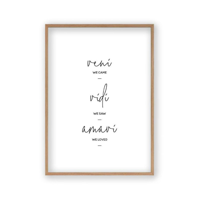 Print, Oak Frame, 41 cm H x 31 cm W x 2.5 cm D