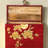 Hand-Painted Red Solid Wood Small Accent Trunk