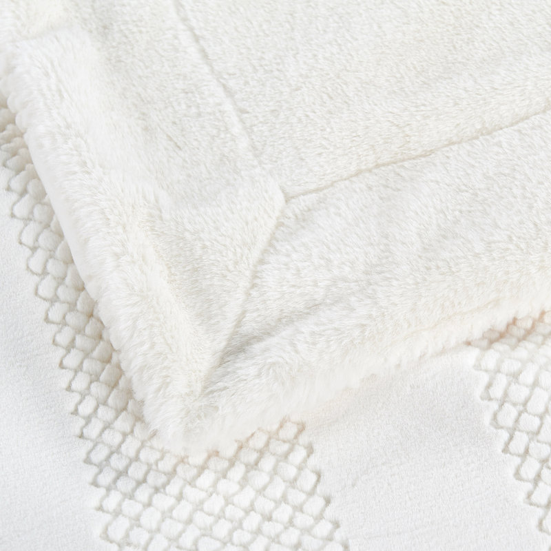 Rabbit Faux Fur Throw Blanket