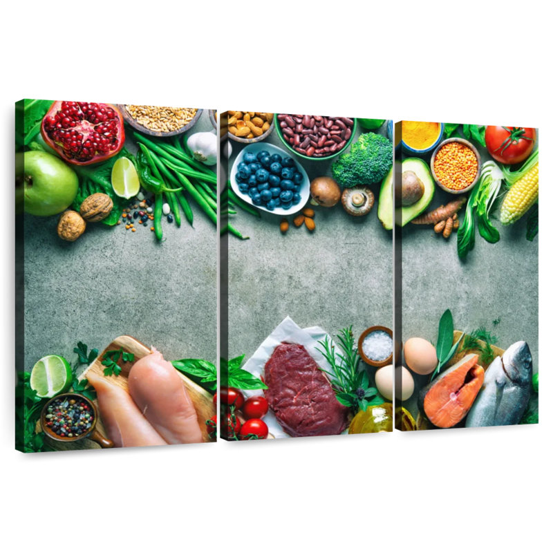 Yarlin Balanced Diet Food, 48" H x 74" W