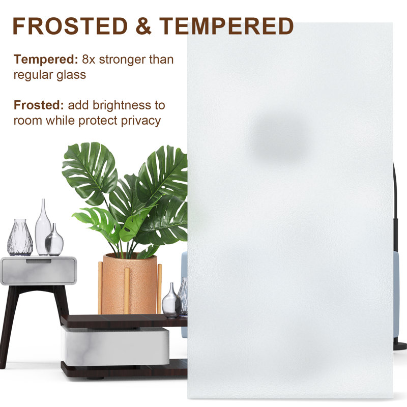 56 in. x 80 in. White Frosted Glass Solid Core MDF Double Prehung French Door
