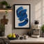 Blue Spirals Abstract - Wrapped Canvas-1298605578-1298605581
